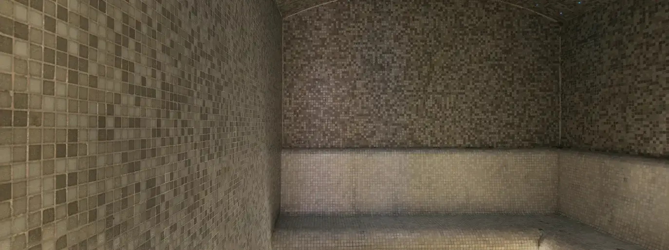 Mosaic steam room
